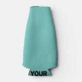 eenvoudig aangepast BLACK mandala monogram voeg jo Flesjeskoeler (Voorkant)