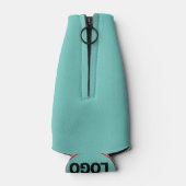 eenvoudig aangepast BLACK mandala monogram voeg jo Flesjeskoeler (Achterkant)