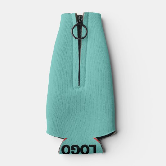 eenvoudig aangepast BLACK mandala monogram voeg jo Flesjeskoeler (Achterkant)