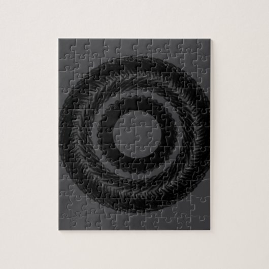 eenvoudig aangepast BLACK mandala monogram voeg jo Legpuzzel (Verticaal)