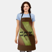 eenvoudig aangepast BLACK mandala monogram voeg jo Schort (Gedragen)