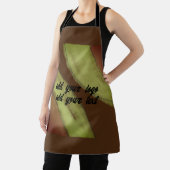 eenvoudig aangepast BLACK mandala monogram voeg jo Schort (Insitu)