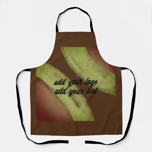 eenvoudig aangepast BLACK mandala monogram voeg jo Schort (Voorkant)