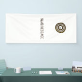 eenvoudig aangepast BLACK mandala monogram voeg jo Spandoek (Beurs)