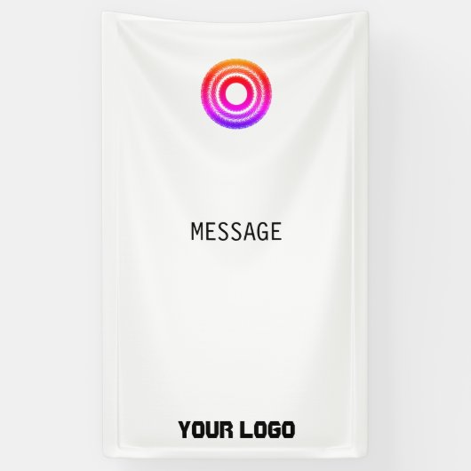 eenvoudig aangepast BLACK mandala monogram voeg jo Spandoek (Verticaal)