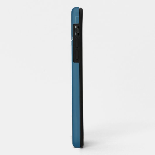 Eenvoudig aangepast blauw groen Hoesje-mais Case-Mate iPhone Case (Achterkant/links)