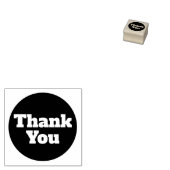 Eenvoudig aangepast Dank je Rubber Stempel (Gestempeld)