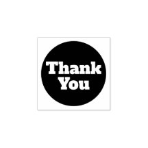 Eenvoudig aangepast Dank je Rubber Stempel