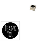 Eenvoudig aangepast Dank je Rubber Stempel (Gestempeld)