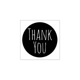 Eenvoudig aangepast Dank je Rubber Stempel