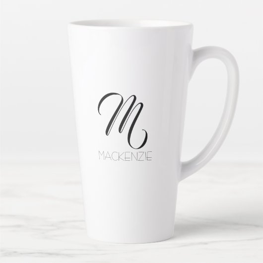 Eenvoudig aangepast elegant latte mok (Rechts)