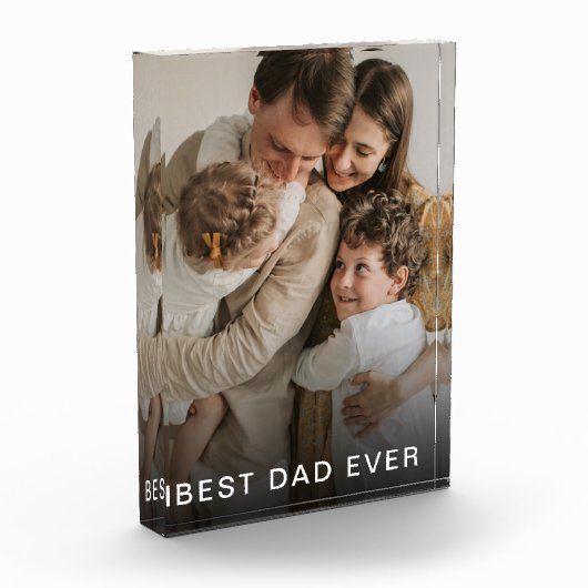 eenvoudig aangepast fotoblok beste vader ooit (Links)