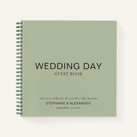 Eenvoudig aangepast Groen Weddenschap Notitieboek (Voorkant)