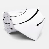 Eenvoudig aangepast Initiaal met schuifwiel Stropdas (Opgerold)