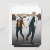 Eenvoudig aangepast kleurenbereik Modern Retro Pho Kaart (Achterkant)