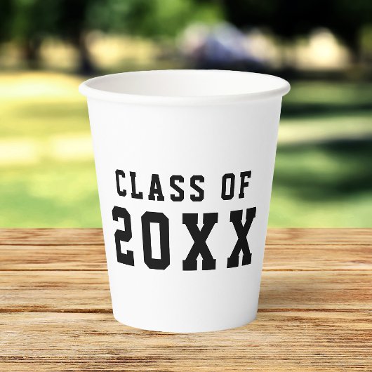 Eenvoudig aangepast kleuromvang in klassen jaar papieren bekers
