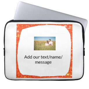 eenvoudig aangepast kleurrijk voeg je photShower C Laptop Sleeve