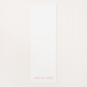 Eenvoudig aangepast Kwartz roze op Roze Yogamat (Achterkant)