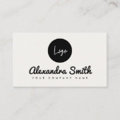 Eenvoudig aangepast logo visitekaartje (Voorkant)