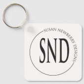 Eenvoudig Aangepast Logo Zakelijk Sleutelhanger (Voorkant)