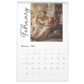 Eenvoudig Aangepast Modern Ontwerp Foto Kalender (Feb 2027)