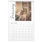Eenvoudig Aangepast Modern Ontwerp Foto Kalender (Jan 2027)