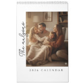 Eenvoudig Aangepast Modern Ontwerp Foto Kalender (Hoes)
