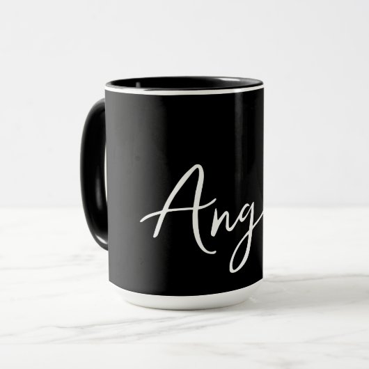 Eenvoudig aangepast mok (Voorkant links)