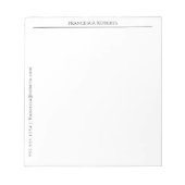 Eenvoudig aangepast Notitieblok (Voorkant)