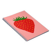 Eenvoudig aangepast notitieboek aardbeien (Rechterzijde)