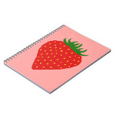 Eenvoudig aangepast notitieboek aardbeien (Linkerzijde)