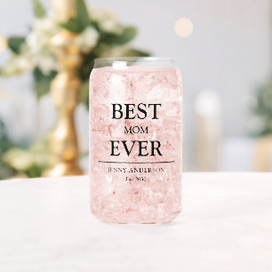 Eenvoudig aangepast ontwerp Beste moeder ooit Moed Blikvorm Glas