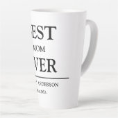 Eenvoudig aangepast ontwerp Beste moeder ooit Moed Latte Mok (Rechterhoek)