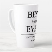 Eenvoudig aangepast ontwerp Beste moeder ooit Moed Latte Mok (Linkerhoek)