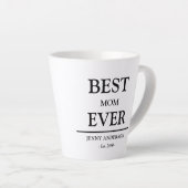 Eenvoudig aangepast ontwerp Beste moeder ooit Moed Latte Mok (Rechterhoek)