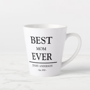 Eenvoudig aangepast ontwerp Beste moeder ooit Moed Latte Mok