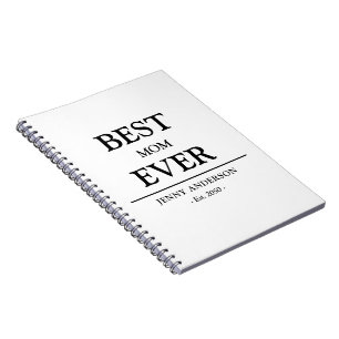 Eenvoudig aangepast ontwerp Beste moeder ooit Moed Notitieboek
