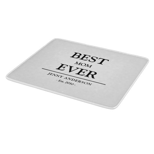 Eenvoudig aangepast ontwerp Beste moeder ooit Moed Snijplank (Hoek)