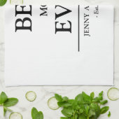 Eenvoudig Aangepast Ontwerp Beste Moeder Ooit Moed Theedoek (Gevouwen)