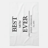 Eenvoudig Aangepast Ontwerp Beste Moeder Ooit Moed Theedoek (Verticaal)