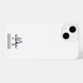 Eenvoudig Aangepast Ontwerp Personaliseer Monogram Case-Mate iPhone Case (Achterkant (horizontaal))