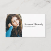 Eenvoudig aangepast ovaal foto QR-codevoordeel Visitekaartje (Voorkant)