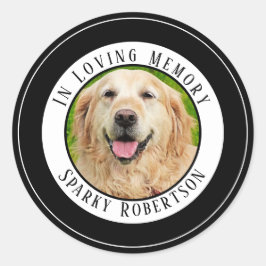 Eenvoudig aangepast pakket ronde sticker