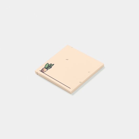 Eenvoudig aangepast Plant Post-it® Notes (Schuin)