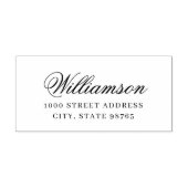Eenvoudig aangepast retouradres Formele achternaam Zelfinktende Stempel (Design)
