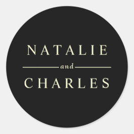 Eenvoudig aangepast ronde sticker