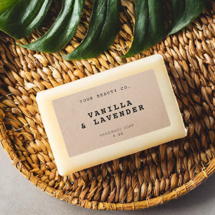 Eenvoudig aangepast Rustic Kraft-zeeplabel Labels
