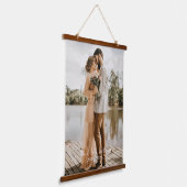 Eenvoudig aangepast script bruiloft foto-toetsenbo hangend wandkleed (Gebogen)