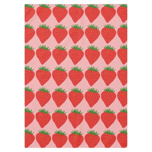 Eenvoudig aangepast tafelkleden aardbeien (Voorkant)
