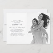 Eenvoudig aangepast virtueel Baby shower voor foto Kaart (Achterkant)